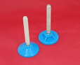 Adjustable Levelling feet - 12mm stem with blue anti-bacterial bases